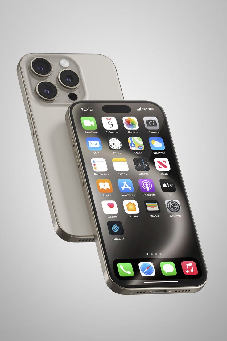 iPhone in titanium finish