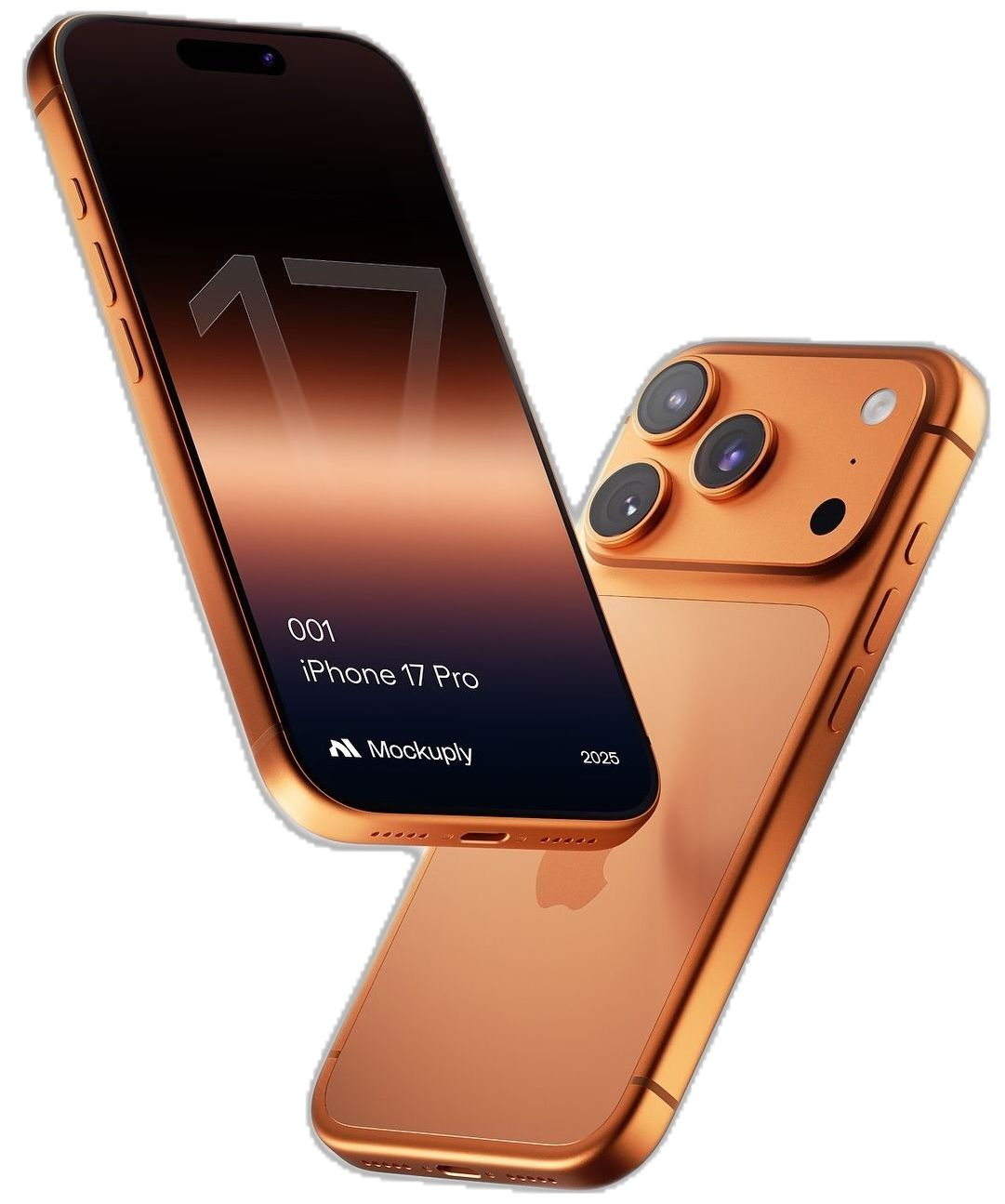 iPhone 17 Pro in orange